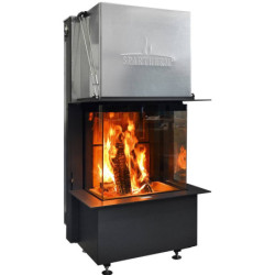 Plieninis židinio ugniakuras Spartherm Premium A-3RL-60h, 9.8 kW