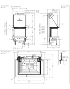 Plieninis židinio ugniakuras Spartherm Premium A-3RL-60h, 9.8 kW