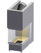Plieninis židinio ugniakuras Spartherm Arte U-70h-4S