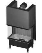 Plieninis židinio ugniakuras Spartherm ARTE 3RL-80H-4S, 14.8kW