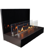 Plieninis bio židinys Spartherm Quadra Wall, juodas, 3.3 kW