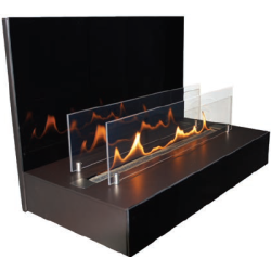 Plieninis bio židinys Spartherm Quadra Wall, juodas, 3.3 kW