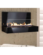 Plieninis bio židinys Spartherm Quadra Wall, juodas, 3.3 kW