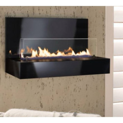 Plieninis bio židinys Spartherm Quadra Wall, juodas, 3.3 kW