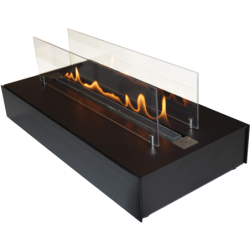 Plieninis bio židinys Spartherm Quadra Base, juodas, 3.3 kW