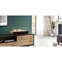 Plieninis bio židinys Spartherm Quadra Base, juodas, 3.3 kW