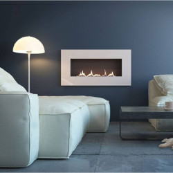 Plieninis bio židinys Spartherm Oxford 600, baltas, 3.8 kW