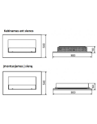Plieninis bio židinys Spartherm Oxford 600, baltas, 3.8 kW