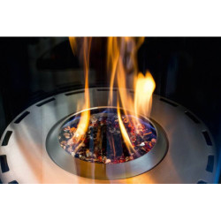 Plieninis bio židinys Spartherm Tower, juodas, 6.9 kW