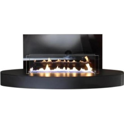 Plieninis bio židinys Spartherm Ebios-fire Elipse Wall, juodas