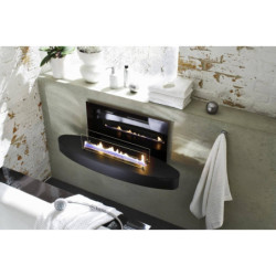 Plieninis bio židinys Spartherm Ebios-fire Elipse Wall, juodas