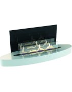 Plieninis bio židinys Spartherm Ebios-fire Elipse Wall, baltas