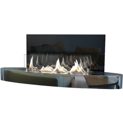 Plieninis bio židinys Spartherm Ebios-fire Elipse Wall, chromas