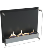 Plieninis bio židinys Spartherm Ebios-fire Cambridge 600, juodas