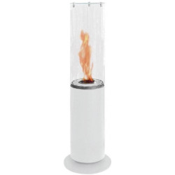 Plieninis bio židinys Spartherm Tower, baltas, 6.9 kW