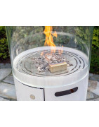 Plieninis bio židinys Spartherm Tower, baltas, 6.9 kW