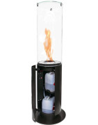 Plieninis bio židinys Spartherm Tower, baltas, 6.9 kW