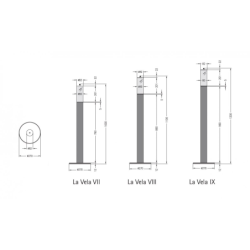 Plieninis bio židinys-žvakė Spartherm La Vela Grande VII