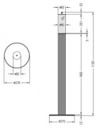 Plieninis bio židinys-žvakė Spartherm La Vela Grande VIII