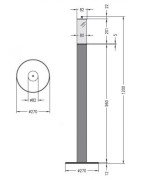 Plieninis bio židinys-žvakė Spartherm La Vela Grande IX