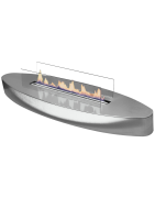 Plieninis bio židinys Spartherm Ebios-fire Elipse Base, 3.4 kW