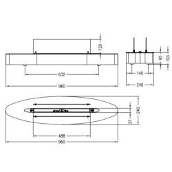 Plieninis bio židinys Spartherm Ebios-fire Elipse Base, 3.4 kW