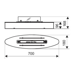 Plieninis bio židinys Spartherm Ebios-fire Elipse Base Mini