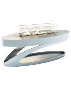 Plieninis bio židinys Spartherm Elipse Z, baltas, 3.4 kW