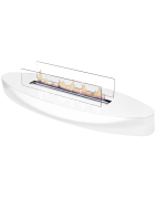 Plieninis bio židinys Spartherm Ebios-fire Elipse Base, baltas