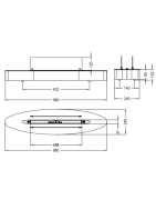 Plieninis bio židinys Spartherm Ebios-fire Elipse Base, baltas