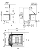 Plieninis židinio ugniakuras Spartherm Premium A-U-50h, 12.1 kW