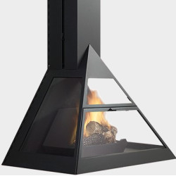 Plieninis židinys Traforart Admeto Frontal, 12.2 kW