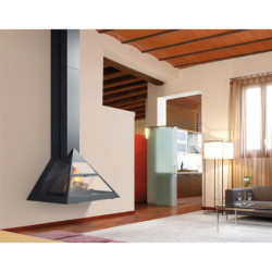 Plieninis židinys Traforart Admeto Frontal, 12.2 kW