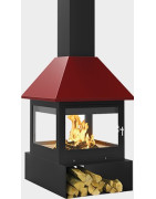 Plieninis židinys Traforart Sandra, 14 kW