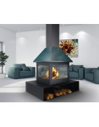 Plieninis židinys Traforart Sandra, 14 kW