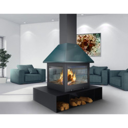 Plieninis židinys Traforart Sandra, 14 kW