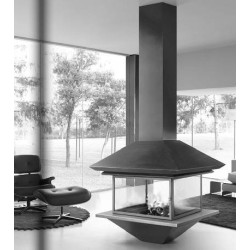 Plieninis židinys Traforart Gaia, 14.4 kW