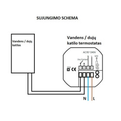 Išmanusis termostatas Spring TR2000-2WW, programuojamas