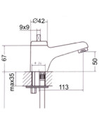 Praustuvo maišytuvas Slovarm Ekono EA, be dugno vožtuvo