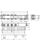 Potinkinė dalis termostatiniam maišytuvui Hansgrohe Rainselect