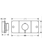 Dekoratyvinė dalis termostatiniam maišytuvui Hansgrohe Axor One