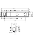 Dekoratyvinė dalis potinkiniam maišytuvui Hansgrohe Rainselect