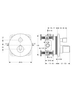 Termostatinės sistemos Ideal Standard Ceratherm 100 komplektas