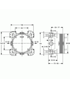 Termostatinės sistemos Ideal Standard Ceratherm 100 komplektas