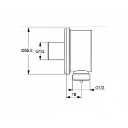Termostatinės sistemos Ideal Standard Ceratherm 100 komplektas