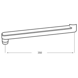 Maišytuvo snapas Gustavsberg Logic, 350 mm