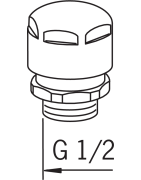 Vakuuminis ventilis Oras Type LA, galinis modelis, G 1/2"