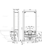 Bidė rėmas Alca Plast A105/1200, gipso kartono sienai