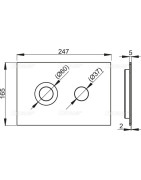 Nuleidimo mygtukas Alca Plast Turn, matinis aliuminis