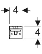 Laikikliai rėmui Geberit DuofixBasic, distanciniai, 12 - 20 cm